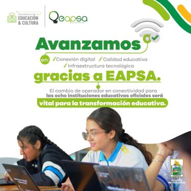 ¡Estamos avanzando en conectividad y mejoras tecnológicas en nuestras instituciones educativas!